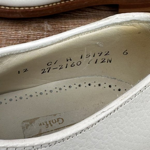 Johnson & Murphy Luxury Leather Saddle Golf Shoes Men Size 12 N - NEW 15192